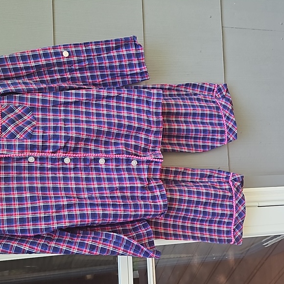 Ladies Victoria secret pajama set button down plaid Medium - Picture 2 of 12